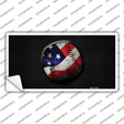 American Baseball Novelty Sticker Decal