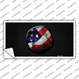 American Baseball Novelty Sticker Decal