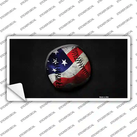American Baseball Novelty Sticker Decal