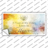 Lives In Heaven Novelty Sticker Decal