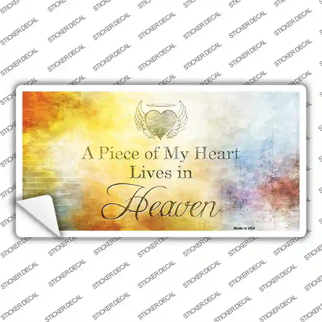 Lives In Heaven Novelty Sticker Decal