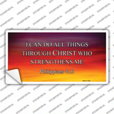 Philippians 4 13 Novelty Sticker Decal
