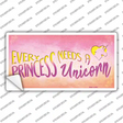 Princess and Unicorn Novelty Sticker Decal