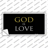 God Is Love Novelty Sticker Decal