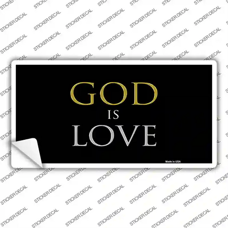 God Is Love Novelty Sticker Decal