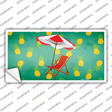 Chair and Umbrella Novelty Sticker Decal