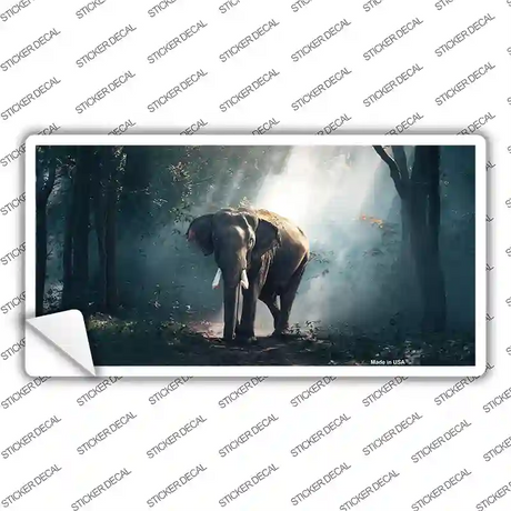 Elephant in the Woods Novelty Sticker Decal