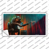 Monkey with Guitar Novelty Sticker Decal