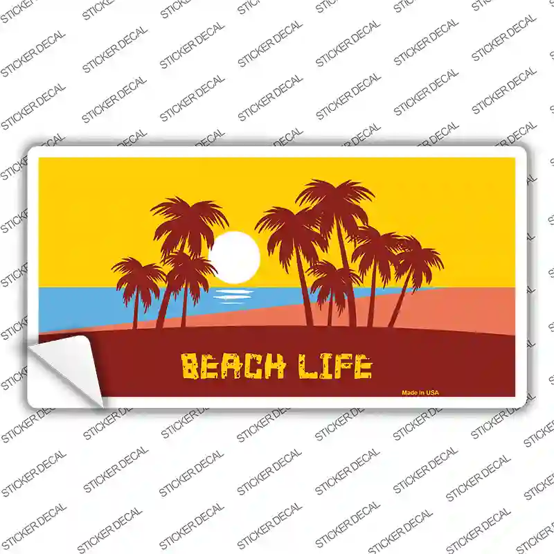 Beach Life Novelty Sticker Decal