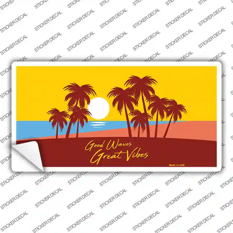 Good Waves Great Novelty Sticker Decal