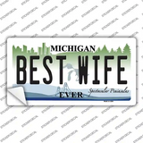 Michigan Best Wife Novelty Sticker Decal