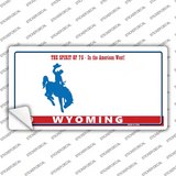 Wyoming Background Novelty Sticker Decal