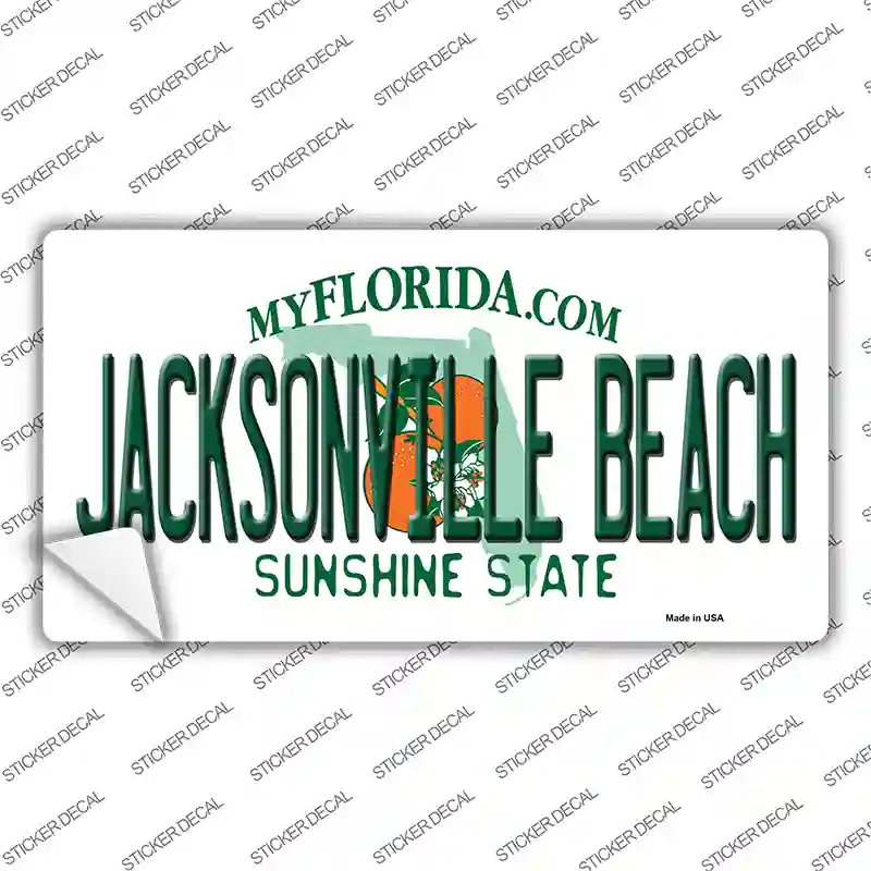 Florida Jacksonville Beach Novelty Sticker Decal
