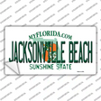Florida Jacksonville Beach Novelty Sticker Decal