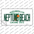 Florida Neptune Beach Novelty Sticker Decal