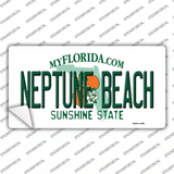 Florida Neptune Beach Novelty Sticker Decal