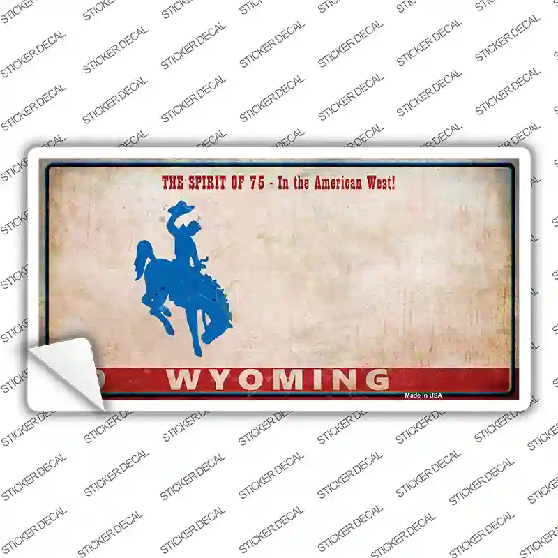 Wyoming Rusty Novelty Sticker Decal