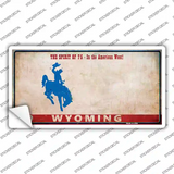 Wyoming Rusty Novelty Sticker Decal