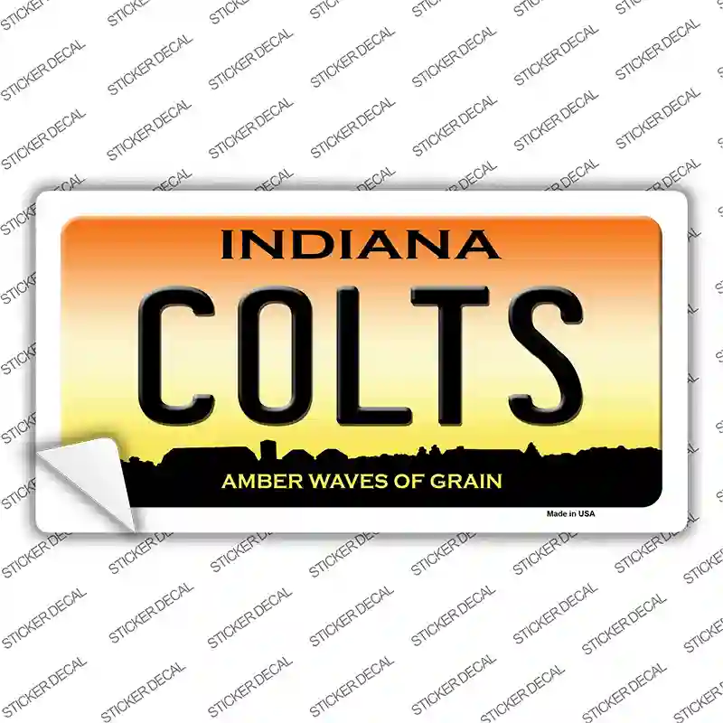 Indiana Colts Novelty Sticker Decal