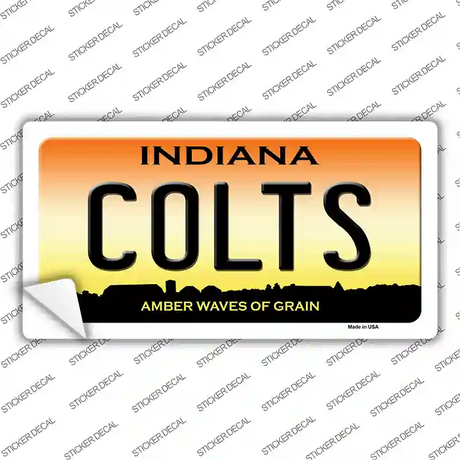 Indiana Colts Novelty Sticker Decal