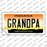 Indiana Grandpa Novelty Sticker Decal