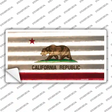 California Corrugated Flag Novelty Sticker Decal