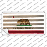 California Corrugated Flag Novelty Sticker Decal