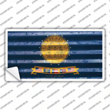 Georgia Corrugated Flag Novelty Sticker Decal
