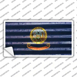 Idaho Corrugated Flag Novelty Sticker Decal