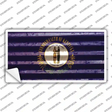 Kentucky Corrugated Flag Novelty Sticker Decal