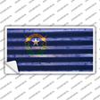 Nevada Corrugated Flag Novelty Sticker Decal