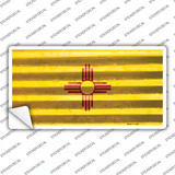New Mexico Corrugated Flag Novelty Sticker Decal
