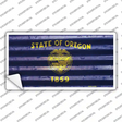 Oregon Corrugated Flag Novelty Sticker Decal