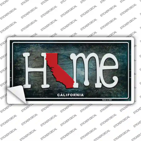 California Home State Outline Novelty Sticker Decal