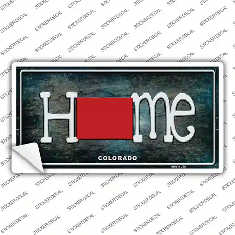 Colorado Home State Outline Novelty Sticker Decal