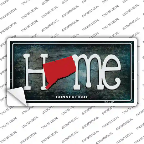 Connecticut Home State Outline Novelty Sticker Decal
