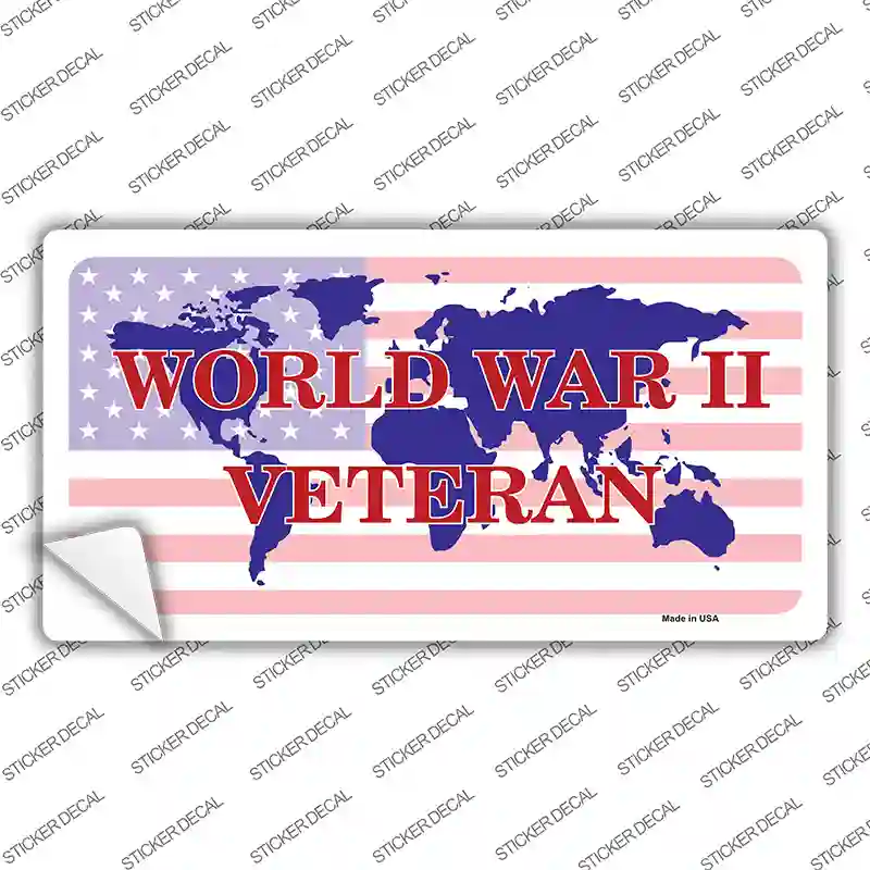 WW II Veteran Novelty Sticker Decal