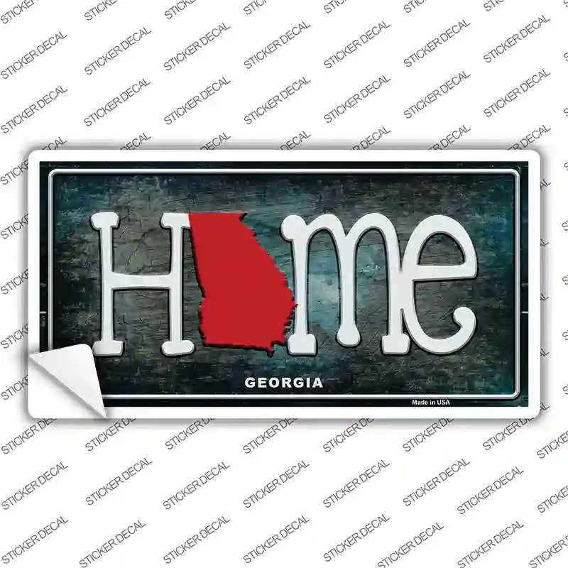 Georgia Home State Outline Novelty Sticker Decal