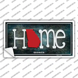 Georgia Home State Outline Novelty Sticker Decal