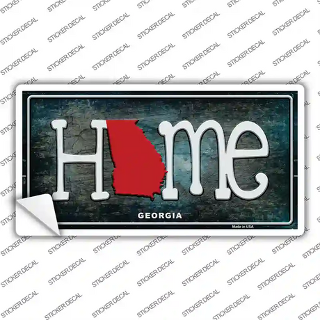 Georgia Home State Outline Novelty Sticker Decal