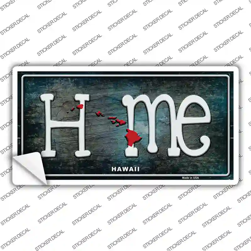 Hawaii Home State Outline Novelty Sticker Decal