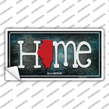 Illinois Home State Outline Novelty Sticker Decal