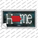 Iowa Home State Outline Novelty Sticker Decal