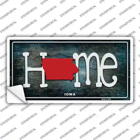 Iowa Home State Outline Novelty Sticker Decal