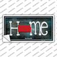 Kansas Home State Outline Novelty Sticker Decal