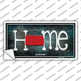 Kansas Home State Outline Novelty Sticker Decal