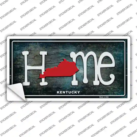 Kentucky Home State Outline Novelty Sticker Decal