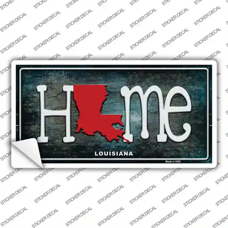Louisiana Home State Outline Novelty Sticker Decal