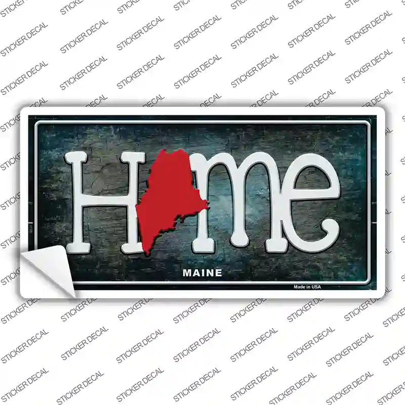 Maine Home State Outline Novelty Sticker Decal