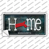 Massachusetts Home State Outline Novelty Sticker Decal